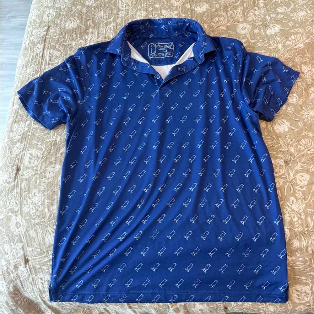 Divebomb Men's Blue Polo Shirt